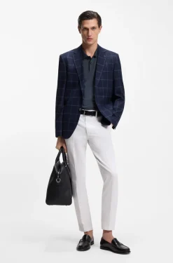 Cotton polo shirt with bubble structure