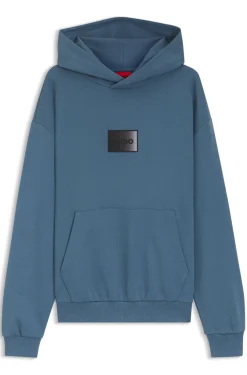 Cotton-terry hoodie with gradient logo