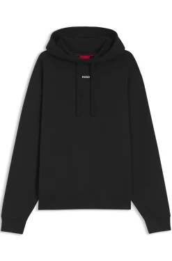 Cotton-terry hoodie with logo print