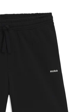 Cotton-terry shorts with logo print