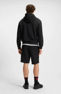 Cotton-terry shorts with logo print
