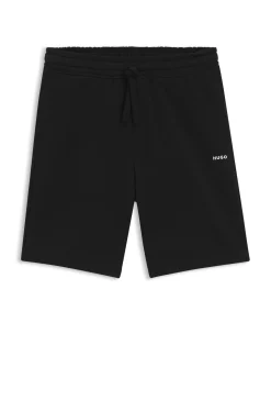 Cotton-terry shorts with logo print