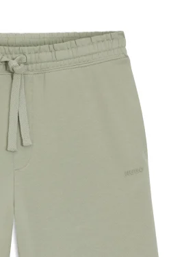 Cotton-terry shorts with logo print