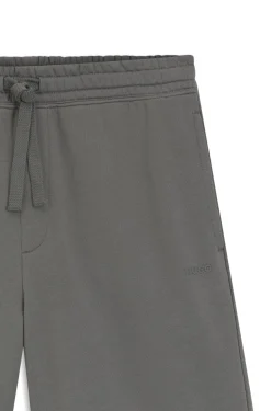 Cotton-terry shorts with logo print