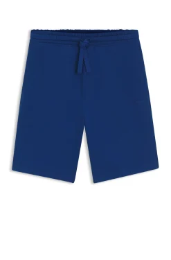 Cotton-terry shorts with logo print