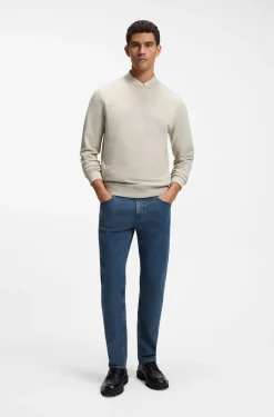 Cotton-terry sweatshirt with logo patch