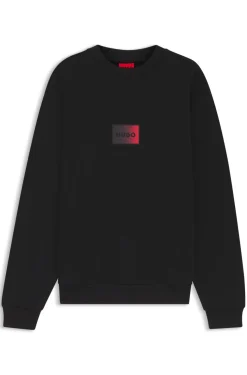 Cotton-terry sweatshirt with gradient logo