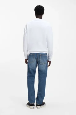 Cotton-terry sweatshirt with logo artwork