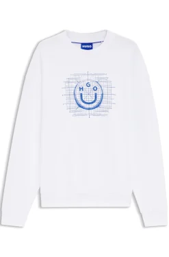Cotton-terry sweatshirt with logo artwork