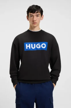Cotton-terry sweatshirt with logo print