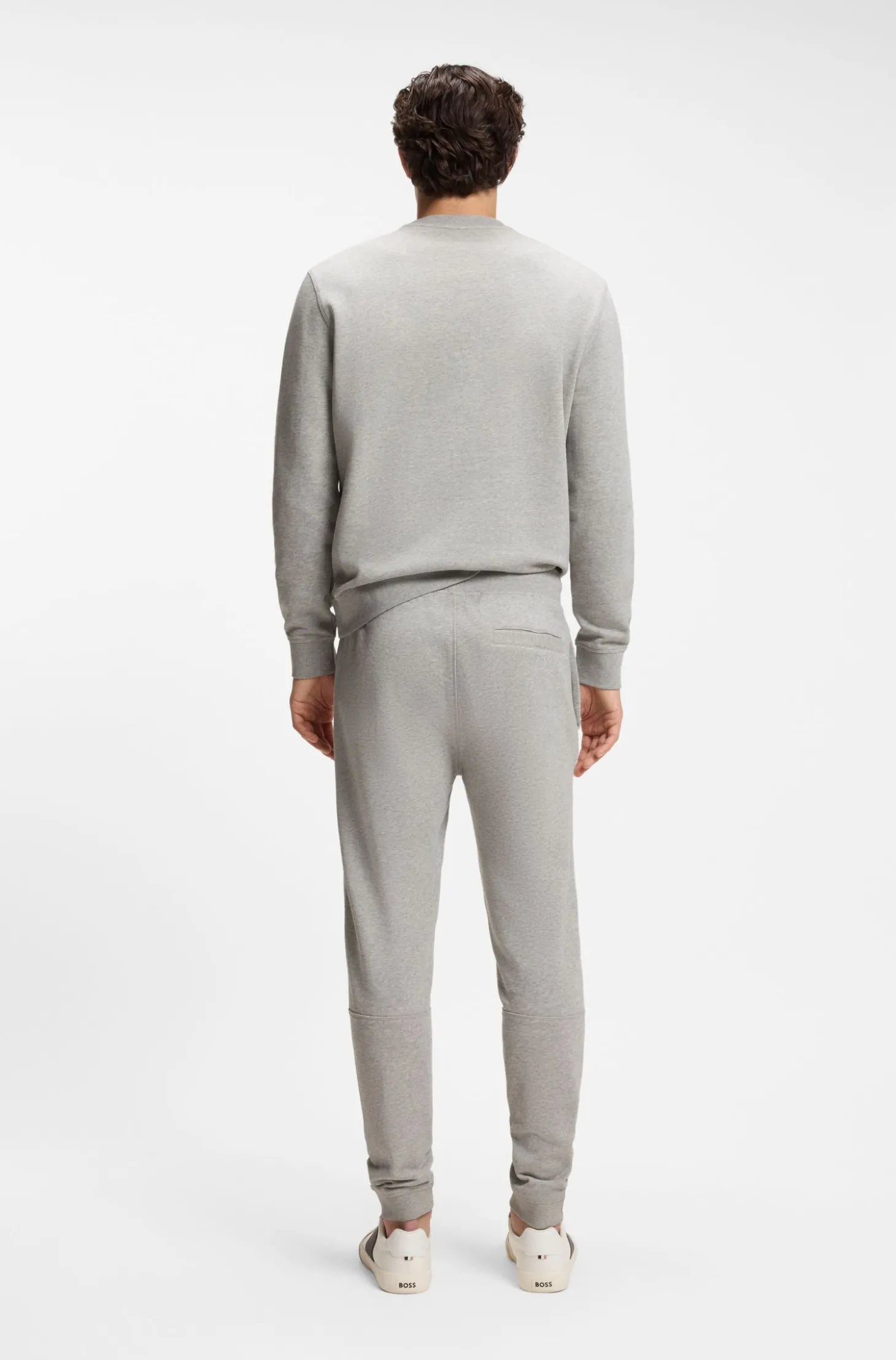 Cotton-terry sweatshirt with logo patch