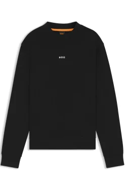 Cotton-terry sweatshirt with logo print