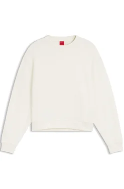 Cotton-terry sweatshirt with embroidered logo