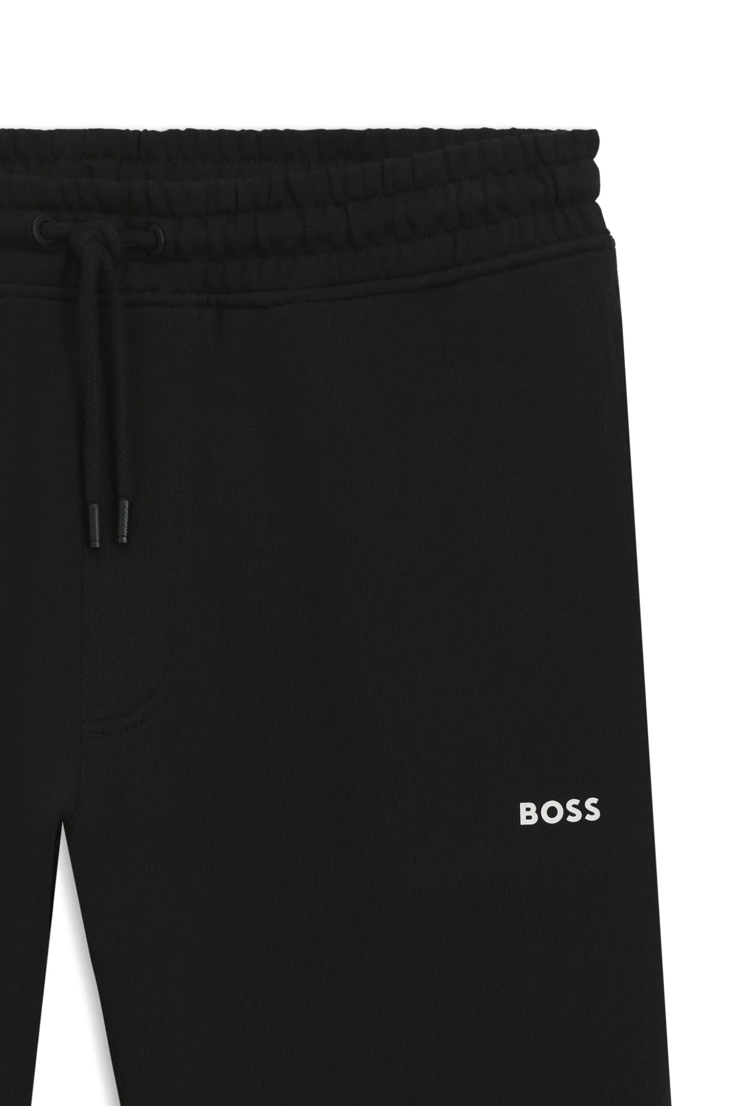 Cotton-terry tracksuit bottoms with logo detail