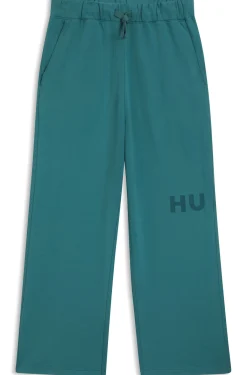 Cotton-terry tracksuit bottoms with logo print