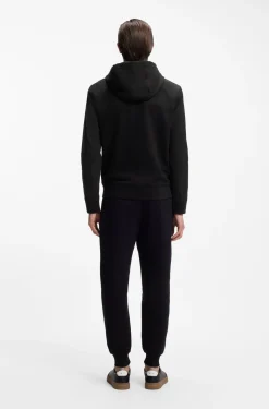 Cotton-terry zip-up hoodie with signature-stripe trims