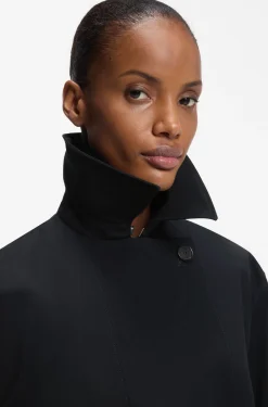 Cotton trench coat with buckled belt