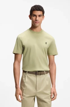 Cotton T-shirt with Double-B-monogram badge