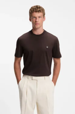 Cotton T-shirt with Double-B-monogram badge