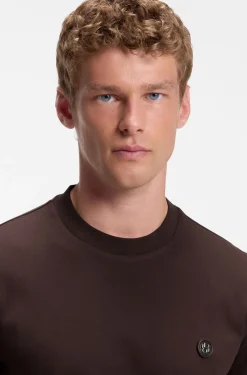 Cotton T-shirt with Double-B-monogram badge