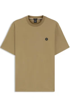 Cotton T-shirt with Double-B-monogram badge