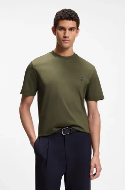 Cotton T-shirt with Double-B-monogram badge