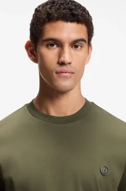 Cotton T-shirt with Double-B-monogram badge