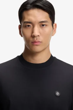 Cotton T-shirt with Double-B-monogram badge