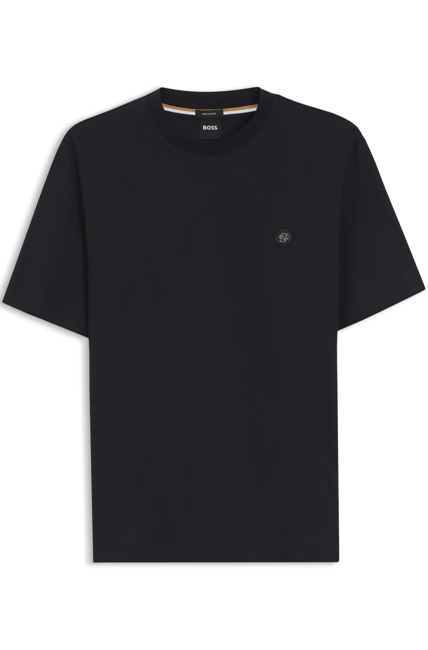 Cotton T-shirt with Double-B-monogram badge