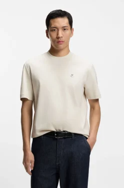 Cotton T-shirt with Double-B-monogram badge