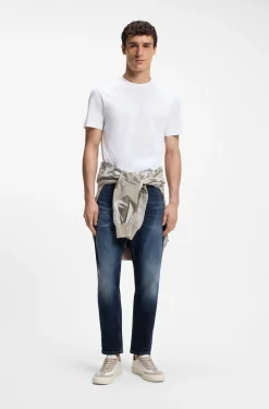 Cotton T-shirt with large tonal logo