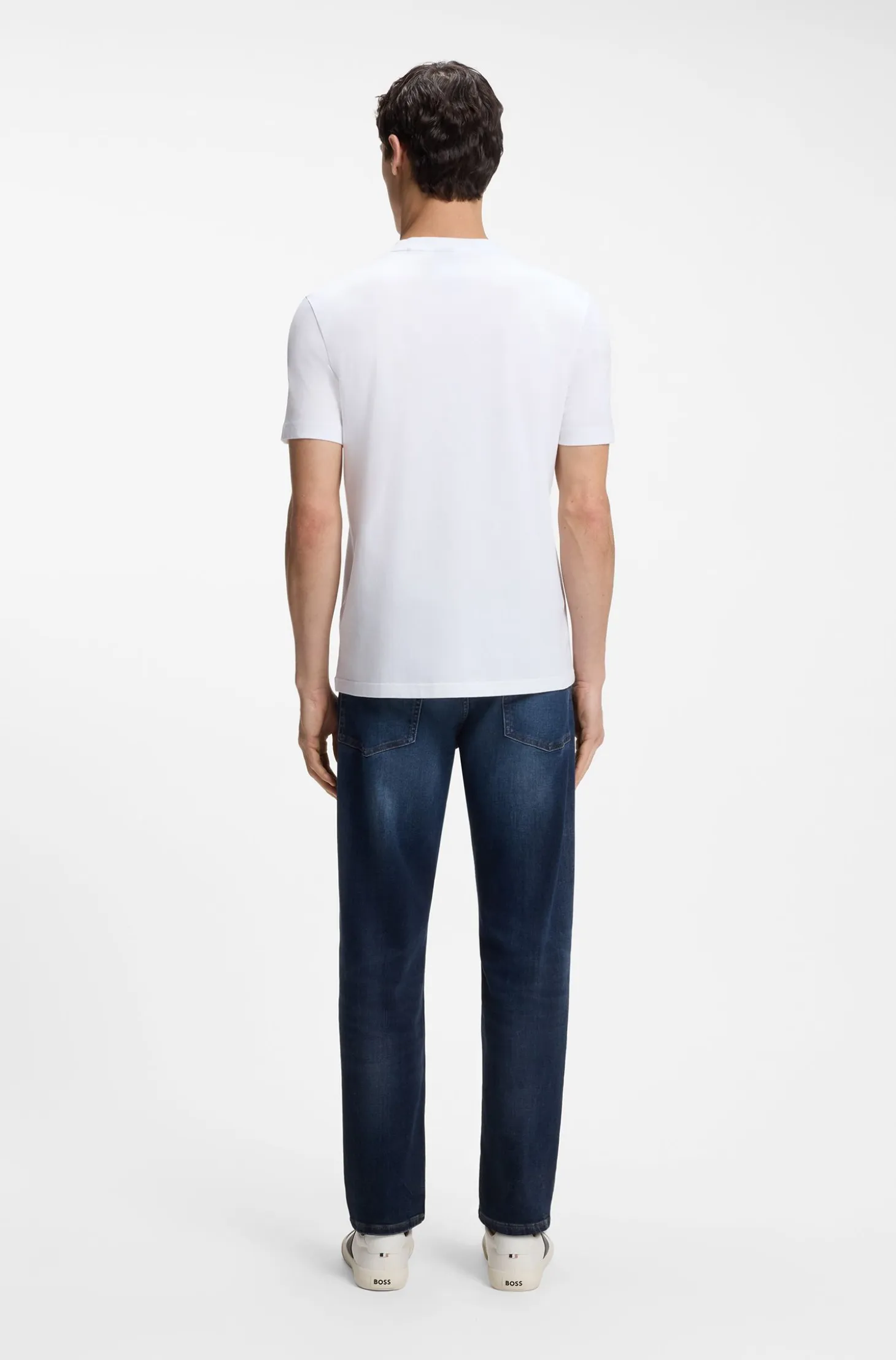 Cotton T-shirt with large tonal logo