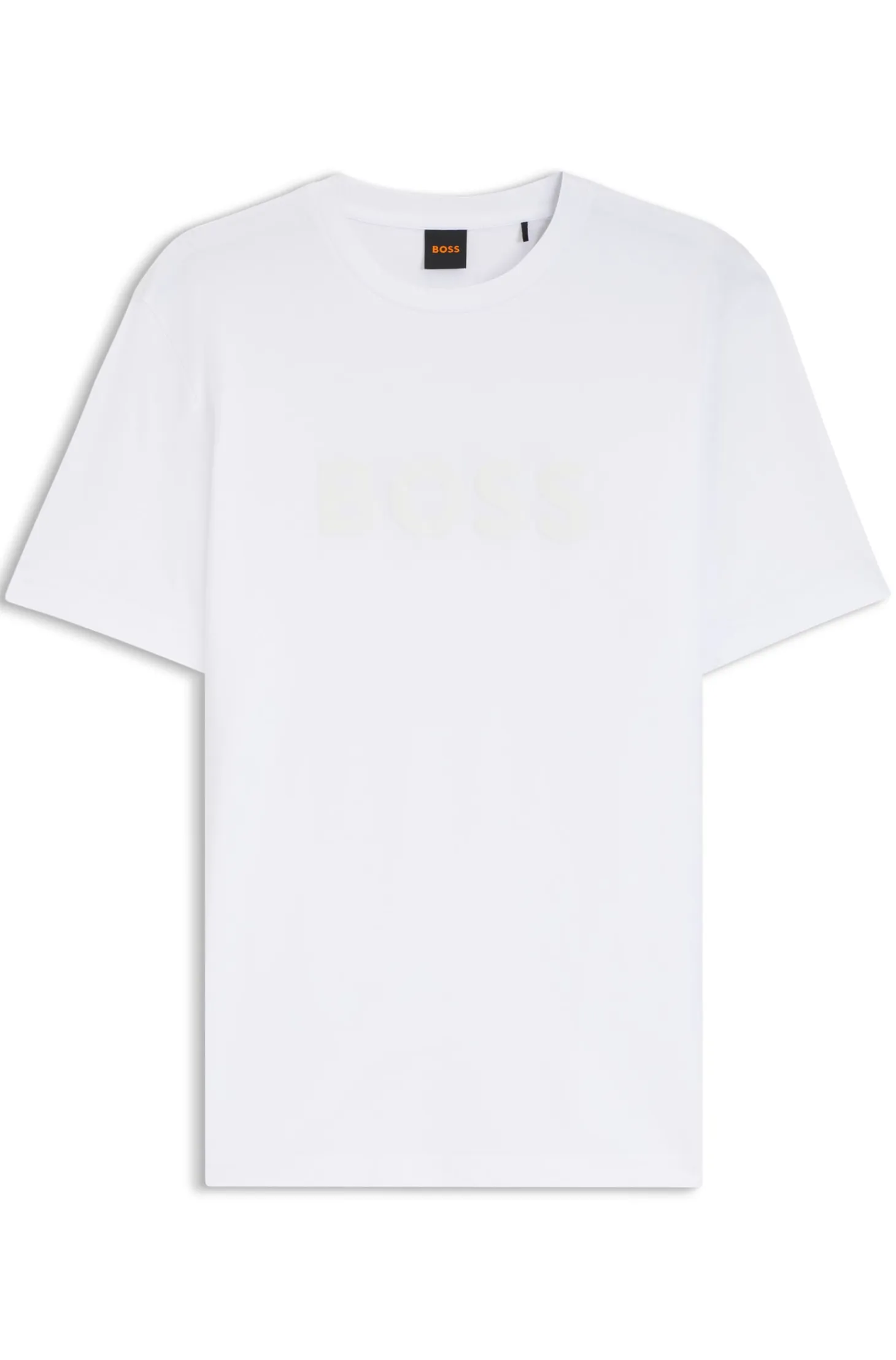 Cotton T-shirt with large tonal logo