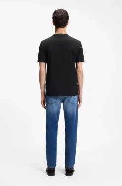 Cotton T-shirt with large tonal logo