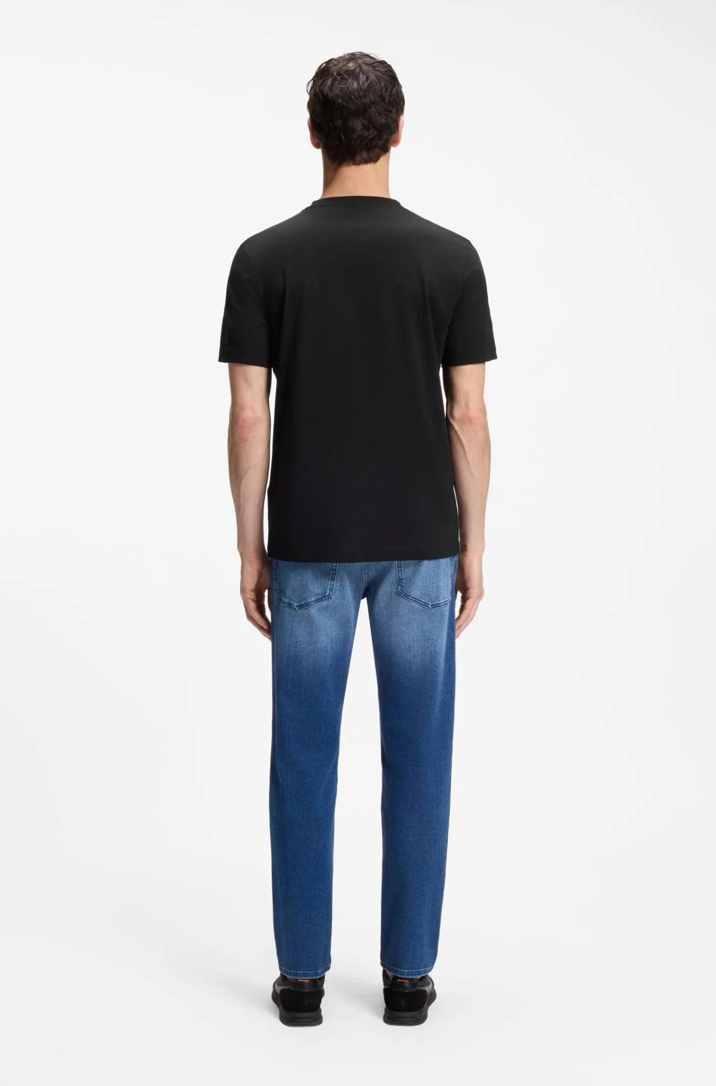 Cotton T-shirt with large tonal logo