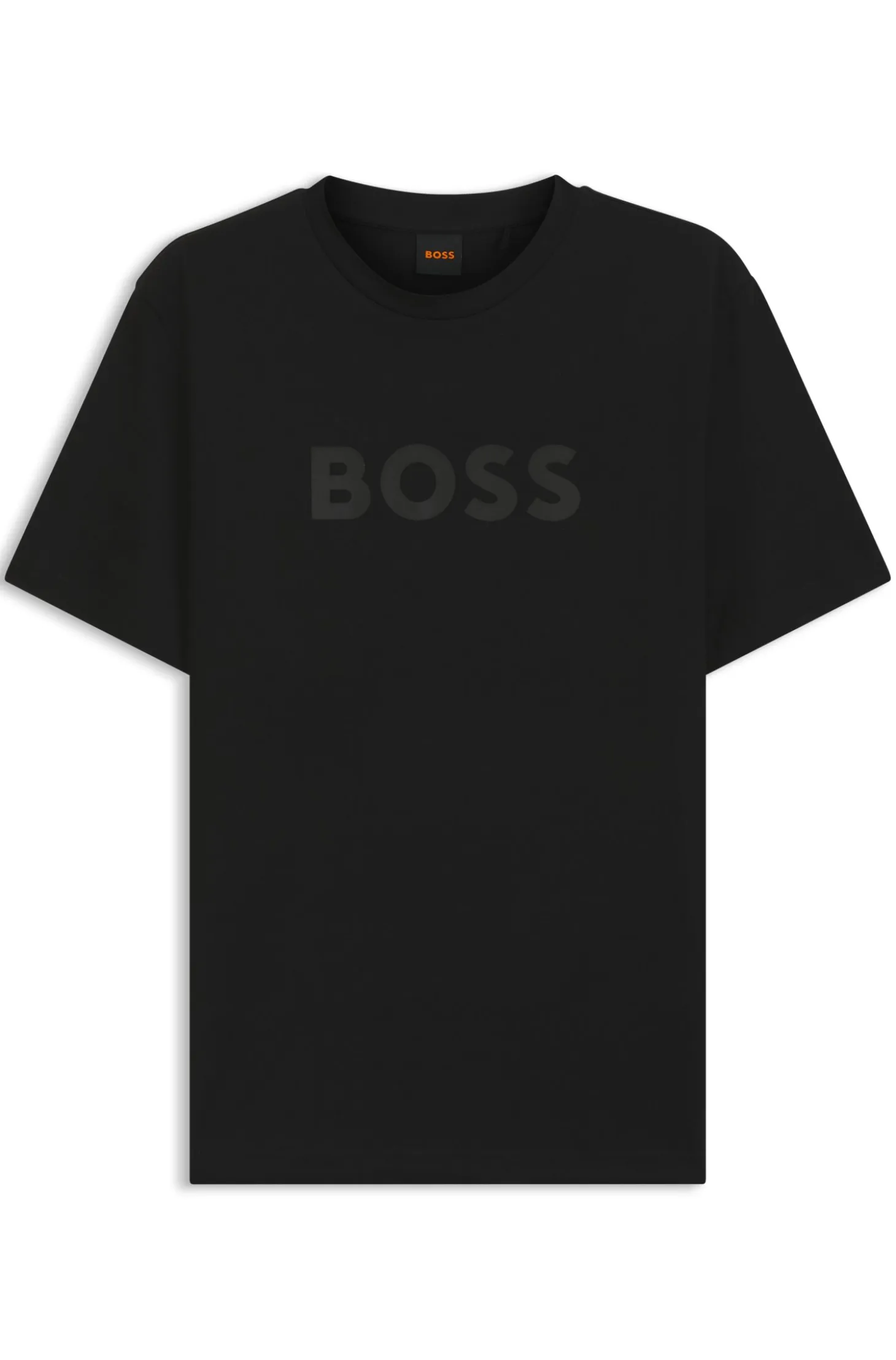 Cotton T-shirt with large tonal logo