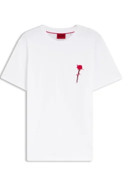 Cotton T-shirt with logo artwork
