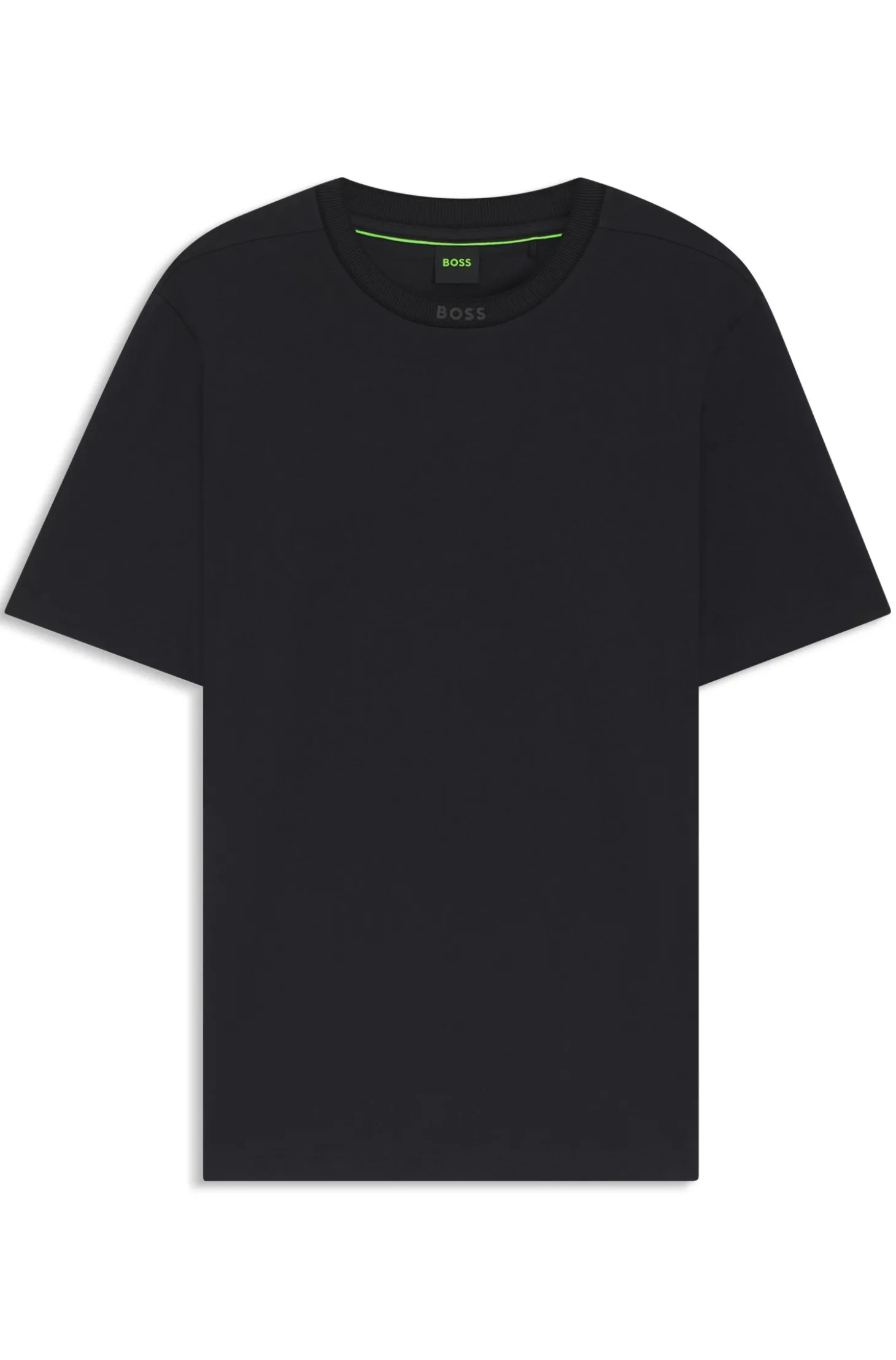 Cotton T-shirt with logo crew neck