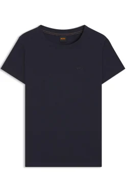 Cotton T-shirt with tonal chest logo