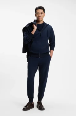 Cotton T-shirt with two-tone piqué structure