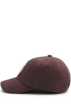 Cotton-twill cap with braided Double B monogram