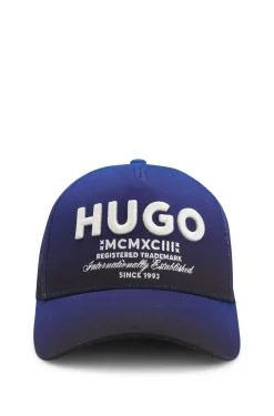 Cotton-twill cap with 3D embroidered logo