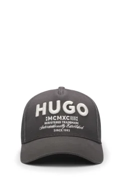 Cotton-twill cap with 3D embroidered logo