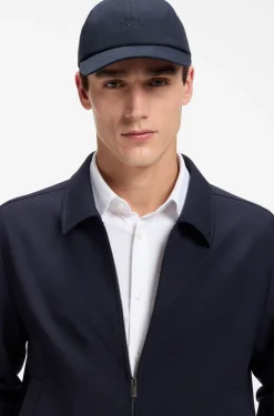 Cotton-twill cap with embroidered logo