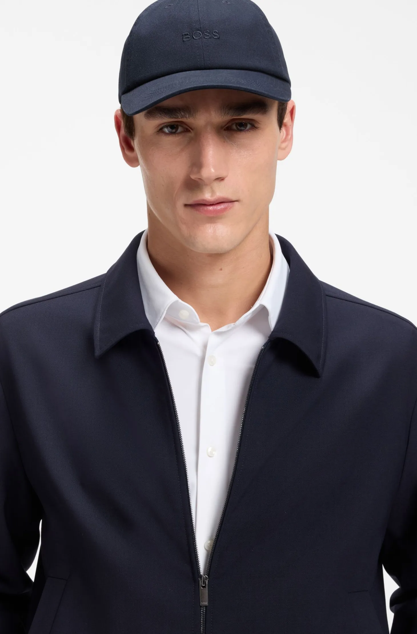 Cotton-twill cap with embroidered logo