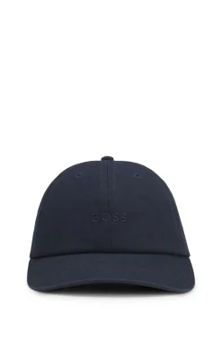 Cotton-twill cap with embroidered logo