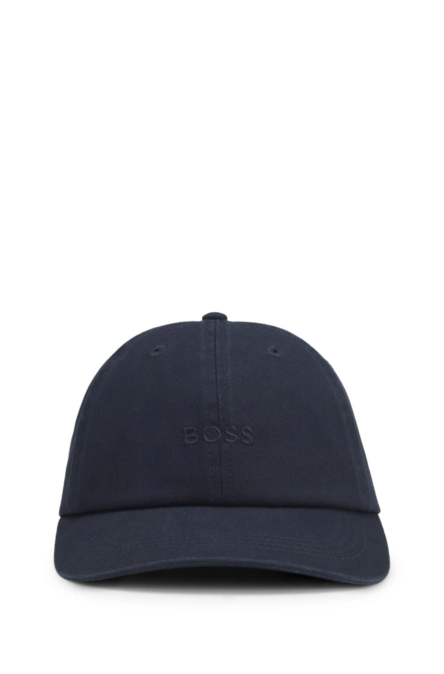 Cotton-twill cap with embroidered logo