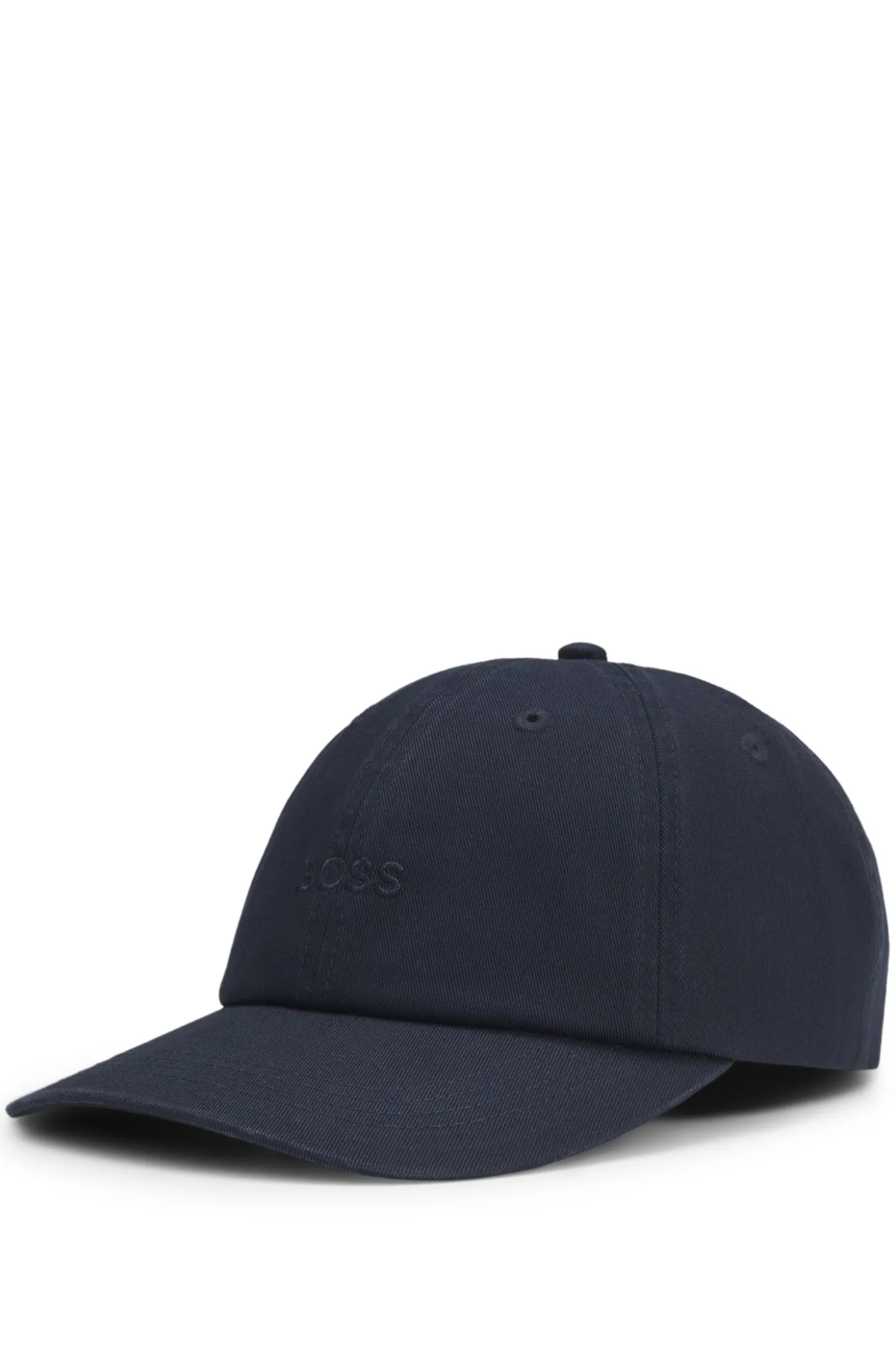 Cotton-twill cap with embroidered logo