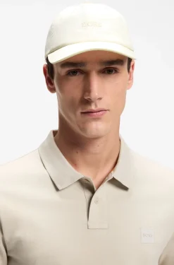 Cotton-twill cap with embroidered logo