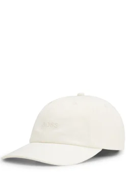 Cotton-twill cap with embroidered logo